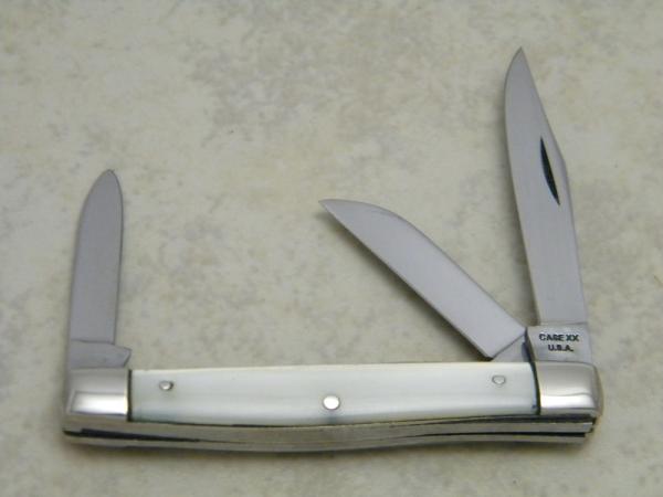 Case XX USA 1965-69 Imitation Pearl 9333 Tiny Stockman Knife Case XX USA 1965-69 Imitation Pearl 9333 Tiny Stockman Knife