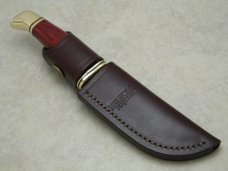 Buck 103 USA Scarlet Wood Hunting Heritage Collection Skinner Fixed Blade Sheath Knife c.2004