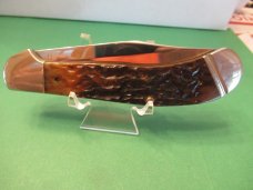Case XX USA 1991 Dark Brown Saddle Horn Pattern # DB1100 SS For NKCA