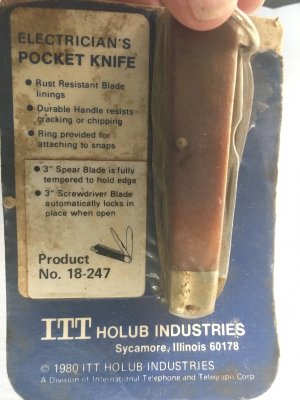 Holub Electrician Knife In the Original Packaging