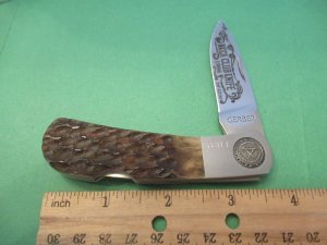 Gerber 1986  Bone Handle Lock Back Made For the NKCA 
