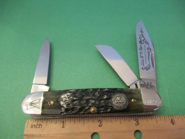 Case Tested XX  1987 Green Bone Equal End Whittler Made For the NKCA 
