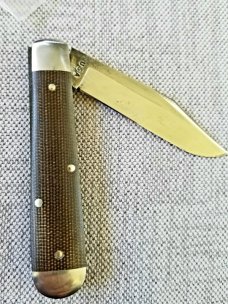 Northwoods Lincoln Jack Knife,OD Green Micarta,GEC SFO,2017,1 OF 86 , 3.5" clsd