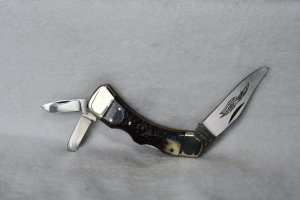 This IS an unusual  Knife! Reverse Whittler with main blade lock-back!