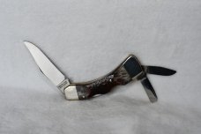This IS an unusual Knife! Reverse Whittler with main blade lock-back! This IS an unusual Knife! Reverse Whittler with main blade lock-back!