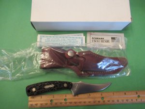 Schrade  Uncle Henry Sharp Finger Staglon Handles Model # 152UH