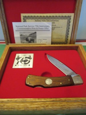 Schrade 75th Anniversary National Park Service Commemorative Model 5 OT
