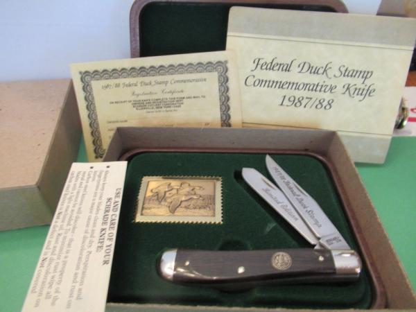 Schrade Federal Duck Stamp Commemorative Trapper  
