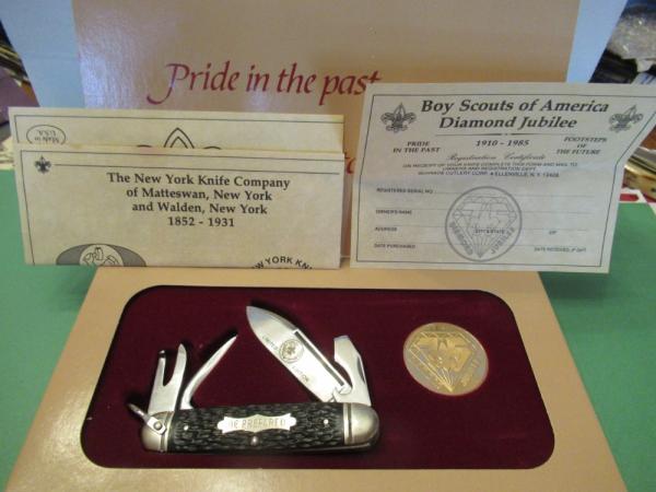 Schrade Boy Scouts Of America Diamond Jubilee 1910 -1985 