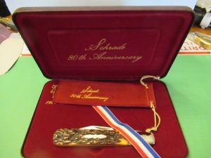 Schrade 80th Anniversary Commemorative Staglon Daddy Barlow 