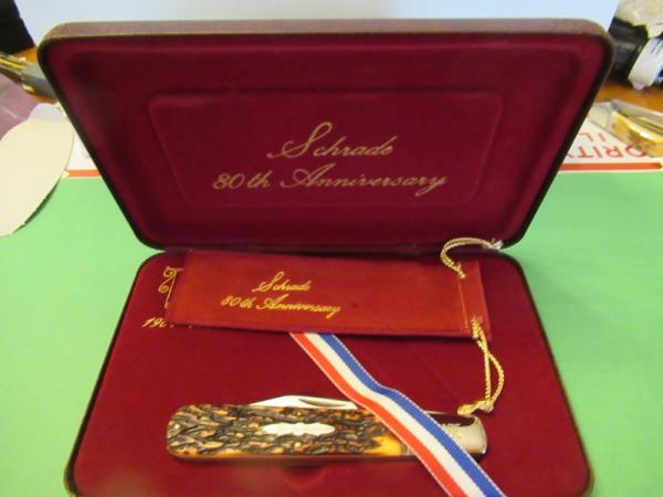 Schrade 80th Anniversary Commemorative Staglon Daddy Barlow Schrade 80th Anniversary Commemorative Staglon Daddy Barlow