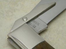 Case XX SS USA 1983 Bone C61050L Coke Bottle Swing Guard Lockback NKCA Club Knife