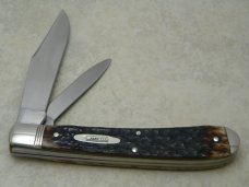 Camillus New York USA Bone CCC-4 Jumbo Banana Trapper - 1998 NKCA Club Knife