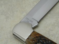 Case XX USA Bradford PA USA 1991 NKCA Club Knife Bone Saddle Horn
