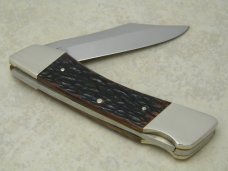 Bertram Cutlery Solingen Germany Hen & Rooster 1984 NKCA Club Knife Bone Lockback