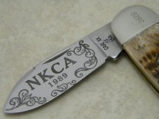 Case USA 1989 NKCA Club Knife ROG 62070 SS Rogers Bone Large Sleeveboard