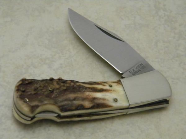 Elk Horn Surgical 1980 Taylor Cutlery Japan Stag Woodchuck Lockback Knife
