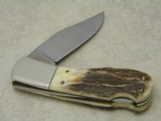 Elk Horn Surgical 1980 Taylor Cutlery Japan Stag Woodchuck Lockback Knife
