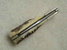 Elk Horn Surgical 1980 Taylor Cutlery Japan Stag Woodchuck Lockback Knife