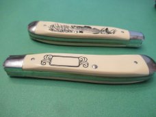 Schrade Scrimshaw Liner Lock Trapper Model 503 Schrade Scrimshaw Liner Lock Trapper Model 503