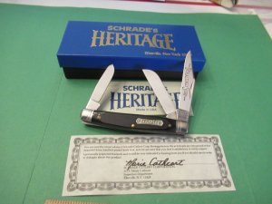Schrade Heritage Green Bone Stockman Pattern # 8341