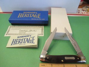 Schrade 1983 Heritage Brown Bone Muskrat Pattern # 7801 