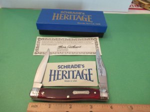 Schrade 1983 Heritage Brown Bone Muskrat Pattern # 7801 