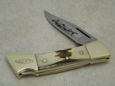 Case XX SS USA 9 Dot (1981) Stag 5159 LSSP Hammerhead Lockback Knife & Pouch in Box Case XX SS USA 9 Dot (1981) Stag 5159 LSSP Hammerhead Lockback Knife & Pouch in Box