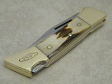 Case XX SS USA 9 Dot (1981) Stag 5159 LSSP Hammerhead Lockback Knife & Pouch in Box Case XX SS USA 9 Dot (1981) Stag 5159 LSSP Hammerhead Lockback Knife & Pouch in Box