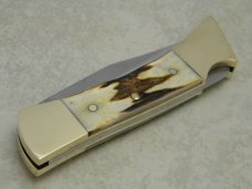 Case XX SS USA 9 Dot (1981) Stag 5159 LSSP Hammerhead Lockback Knife & Pouch in Box Case XX SS USA 9 Dot (1981) Stag 5159 LSSP Hammerhead Lockback Knife & Pouch in Box
