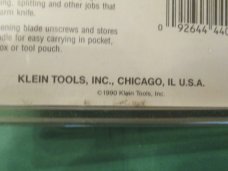 Klein Tool Sportsman Knife & Leather Sheath Klein Tool Sportsman Knife & Leather Sheath