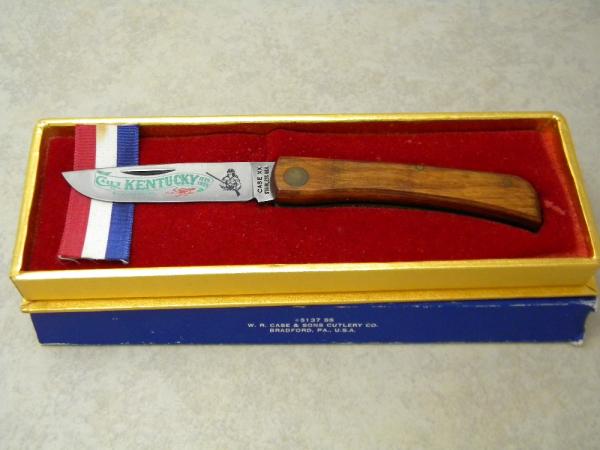 Case XX USA 1975 Wood P137 SS Kentucky Bicentennial Sodbuster Knife in Box Case XX USA 1975 Wood P137 SS Kentucky Bicentennial Sodbuster Knife in Box