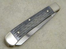Boker Solingen Germany Bone Great Battles Civil War Gettysburg Trapper Knife in Box Boker Solingen Germany Bone Great Battles Civil War Gettysburg Trapper Knife in Box