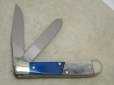 Boker Solingen Germany Bone Great Battles Civil War Final Campaign Two Tone Trapper Knife in Box Boker Solingen Germany Bone Great Battles Civil War Final Campaign Two Tone Trapper Knife in Box