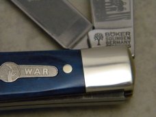 Boker Solingen Germany Bone Great Battles Civil War Final Campaign Two Tone Trapper Knife in Box Boker Solingen Germany Bone Great Battles Civil War Final Campaign Two Tone Trapper Knife in Box