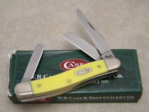 Case XX USA 2004 Yellow 3318 SS Stockman Knife - NIB