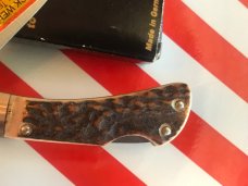 Vintage PUMA Gent Lock Blade Pocket Knife MDL#P210610S w/ Great Fat Boy Stag Handles -NOS & Orig Box Vintage PUMA Gent Lock Blade Pocket Knife MDL#P210610S w/ Great Fat Boy Stag Handles -NOS & Orig Box