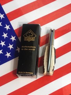 Vintage PUMA Gent Lock Blade Pocket Knife MDL#P210610S w/ Great Fat Boy Stag Handles -NOS & Orig Box Vintage PUMA Gent Lock Blade Pocket Knife MDL#P210610S w/ Great Fat Boy Stag Handles -NOS & Orig Box