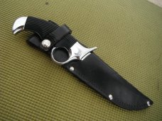 Saburo - Japan fixed blade fighting knife with finger guard handmade by saburo japan #1602 Saburo - Japan fixed blade fighting knife with finger guard handmade by saburo japan #1602