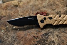 BOKER PLUS STRIKE DESERT SAND AUS - 8 METAL AUTO