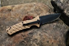 BOKER PLUS STRIKE DESERT SAND AUS - 8 METAL AUTO