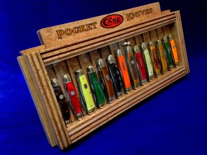 "Case" Pocket Knife Display 1900's Style Vintage Counter Top Collectors Display