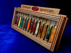"Case" Pocket Knife Display 1900's Style Vintage Counter Top Collectors Display "Case" Pocket Knife Display 1900's Style Vintage Counter Top Collectors Display