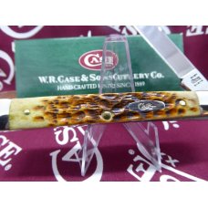 6185 Case Doctors Knife, Burnt Amber Jigged Bone 