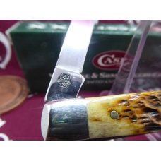 6185 Case Doctors Knife, Burnt Amber Jigged Bone 