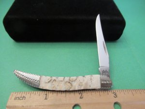 Case XX Tiny Tooth Pick Proto Painted Pony  Mammoth Tooth 