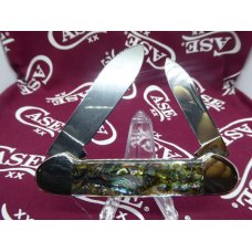 82131 SS Case Canoe Knife, smooth genuine Abalone, 97 82131 SS Case Canoe Knife, smooth genuine Abalone, 97