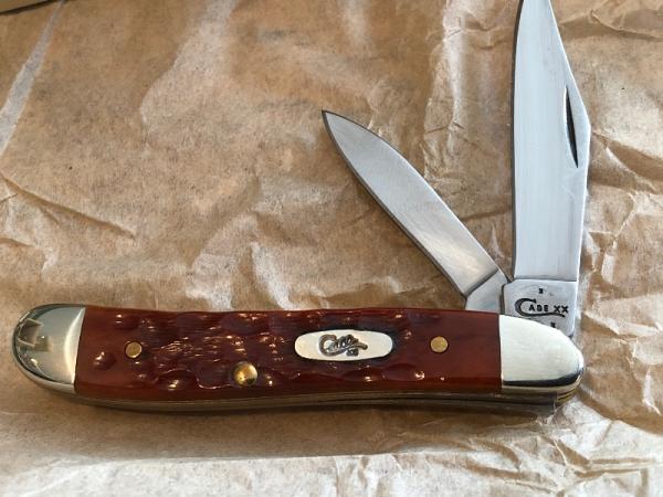 Case Peanut chestnut jigged bone Case Peanut chestnut jigged bone