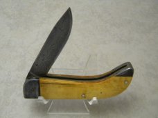 JPM Custom Made Damascus Blade and Bolsters Folding Knife 