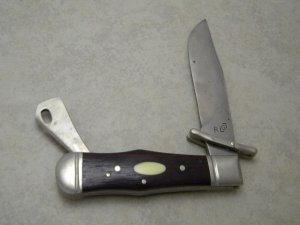 RLG Custom Made 6 Wood Unique Swing Guard Knife 